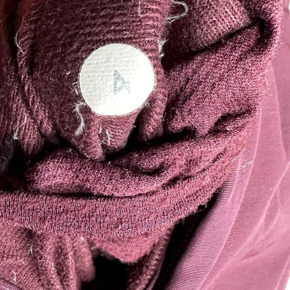LULULEMON Puffy Blankey Jacket Bordeaux Drama Burgundy Purple Down Coat Size 4 - Picture 7 of 10